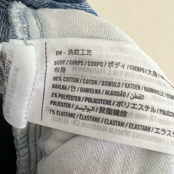 Hollister Ultra High-Rise Crop Vintage Straight Jeans, Size 1R/25 - Picture 7 of 7